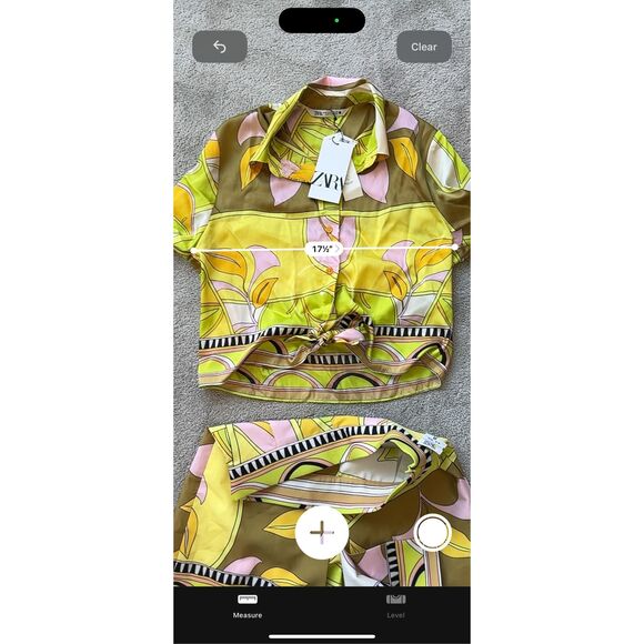 NWT Zara two piece skort and blouse set, Med $125 G18 - Picture 11 of 12